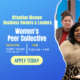 Announcing Women's Peer Collective, women smiling and clasping hands
